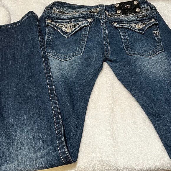 Miss Me Womens Embellished Boot Cut Jeans JP5124B7 SIZE 27 - Picture 15 of 15